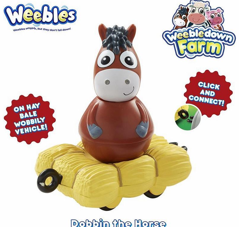 Weebles Weebledown Farm Weeble W/mini Vehicle - Dobbin
