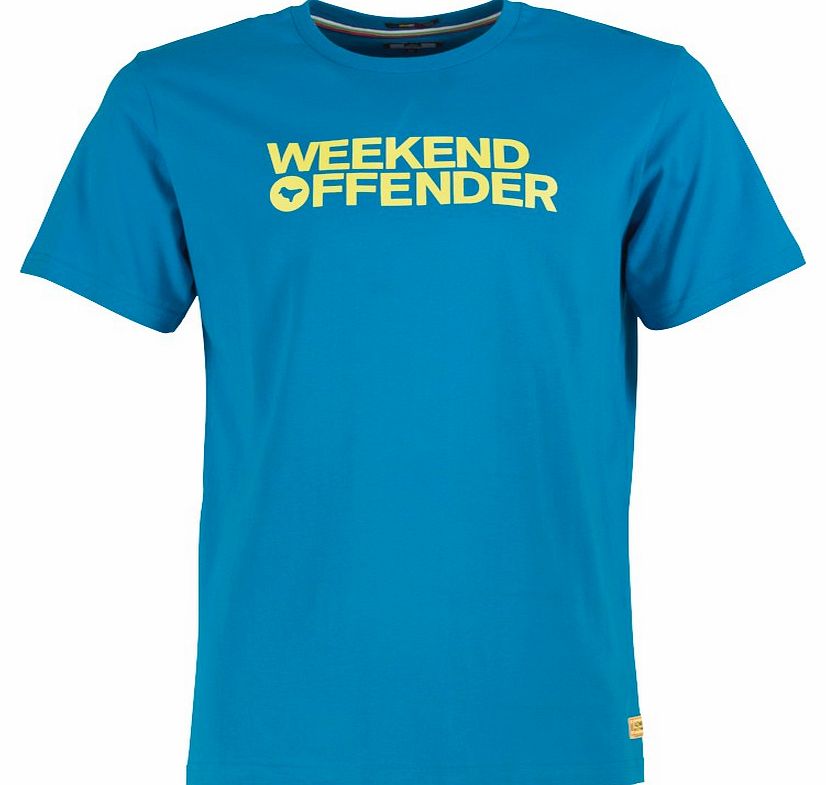 Weekend Offender Mens Vela Logo T-Shirt Enamel