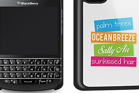 wehaveany Palm Trees Ocean Breeze Summer Fun Hot Phone Case Shell for BlackBerry Q10 - Black