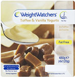 Weight Watchers Toffee and Vanilla Yogurts