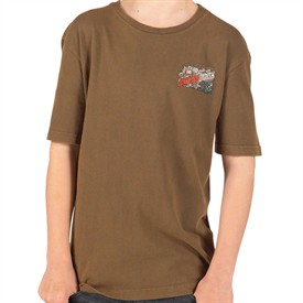 Junior Back Print T-Shirt Slate Black