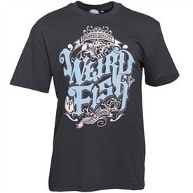 Weird Fish Mens Arkansas Print T-Shirt Jet Black