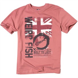 Mens Delux Print T-Shirt Roan Rouge