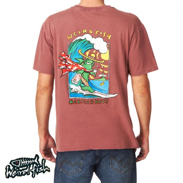 Weird Fish Mens Weird Fish Olenyok T-Shirt - Roan Rouge