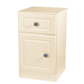 Welcome Furniture Amelie Cream 1 Door 1 Drawer Bedside Table