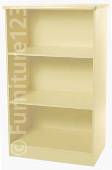 Welcome Furniture Hatherley 3 Shelf Bookcase in Cream