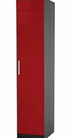 Welcome Furniture Hatherley High Gloss 1 Door Wardrobe in Black