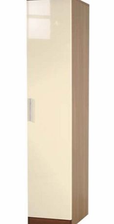 Welcome Furniture Hatherley High Gloss 1 Door Wardrobe in Walnut