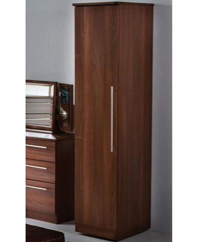 Welcome Furniture Loxley 1 Door Wardrobe in Walnut