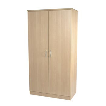 Welcome Furniture Stratford 2 Door Wide Wardrobe in Light Oak