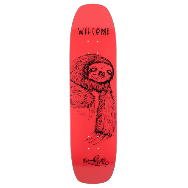 Welcome Sloth - Wormtail Skateboard Deck - 8.4