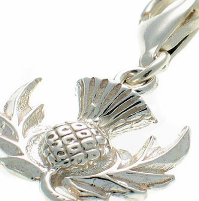 Welded Bliss Sterling 925 Silver Charm. Scottish Thistle. Clip Fit WBC1228