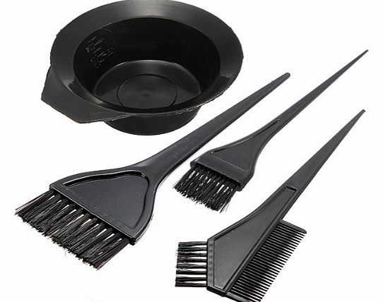 Well-Goal Hair Color Dye Bowl Comb Brushes Tool Kit Set Tint Coloring