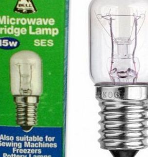 Wellco sel#48 - E14 15W 240V Microwave / Fridge / Sewing Machine / Freezers / Pottery Lamp ( Bulb ) Small Edison Screw ( SES )