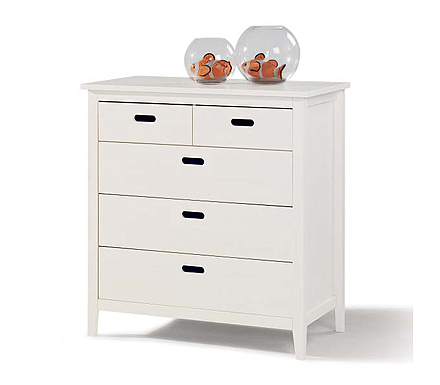 Welle Mobel Cello White 3   2 Drawer Chest