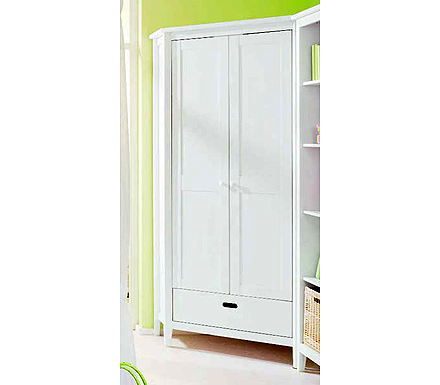 Welle Mobel Cello White Corner Wardrobe