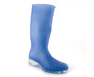 Wellington Boot With Floral Design