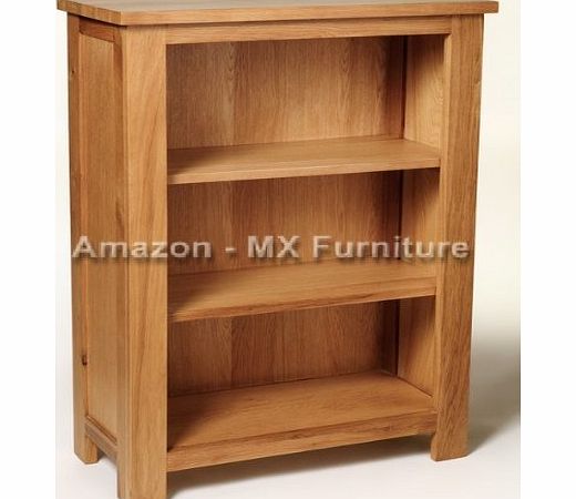 New Natural Solid Oak Bookcase with three shelves