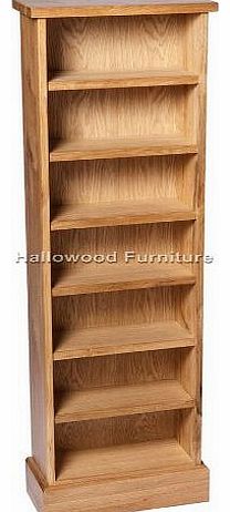 Wellington Oak New Solid Oak CD Storage Rack Tower Stand