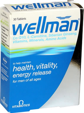 Wellman Health and Vitality Tablets x30