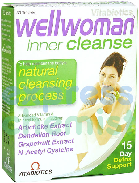 WellWoman Inner Cleanse Tablets x30