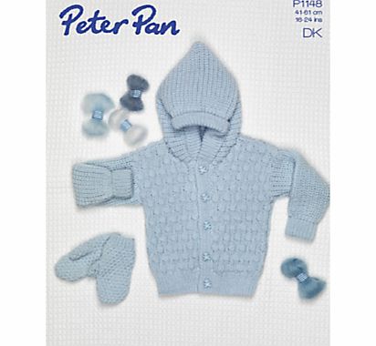 Wendy Peter Pan DK Cardigan and Mittens Knitting