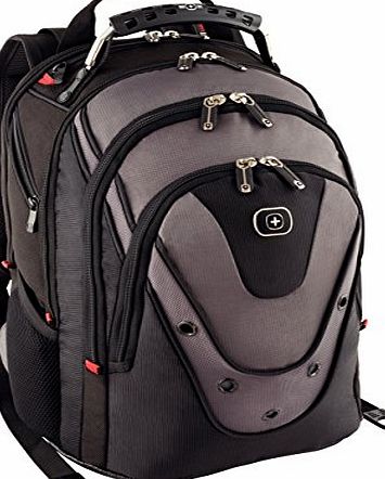 Wenger 600628 UPDATE 15`` MacBook Pro Backpack , Anti-scratch lining with dedicated 10`` iPad Pocket in Black / Grey {20 Litres}
