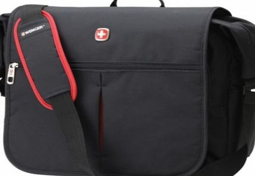 SwissGear 15`` 15 Inch Laptop Notebook Computer Shoulder Messenger Black Travel Bag Carry Case