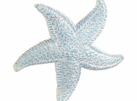 Wenko 4466431100 5.5 cm Bathroom Decor Starfish Blue for Tiles and All Smooth Surfaces, Polyresin