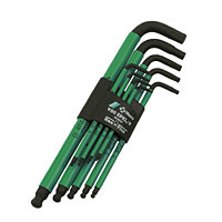 9 Piece Hex-Plus Hexagon Key Set Ball-End