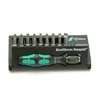 Wera Kraftform Kompakt 10 Sdriver Bit Set