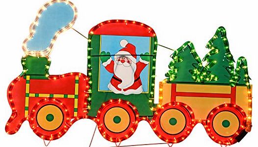 WeRChristmas 100 cm Large Train Rope Lights Silhouette Christmas Decoration