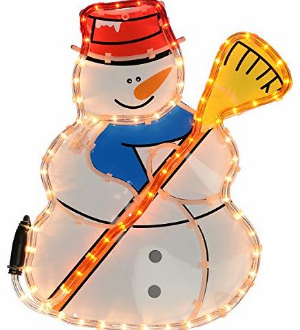 43 cm Large Snowman Rope Lights Silhouette Christmas Decoration