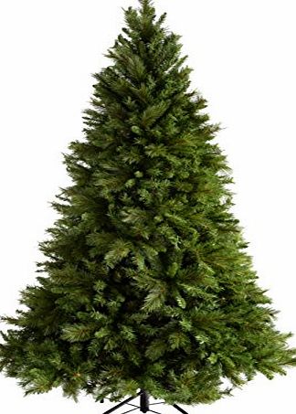 WeRChristmas 7 ft/ 2.1 m Victorian Pine Christmas Tree with Easy Build Hinged Branches
