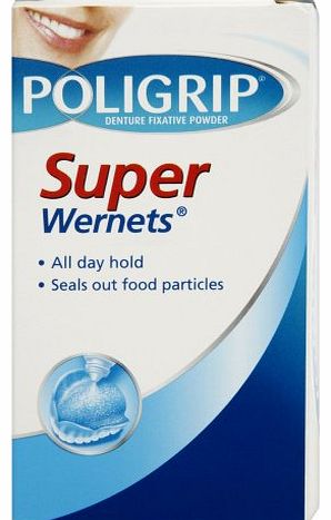 Wernets Denture Fixative Powder for Longer Holding of Insecure Dentures - Super Large 50 g