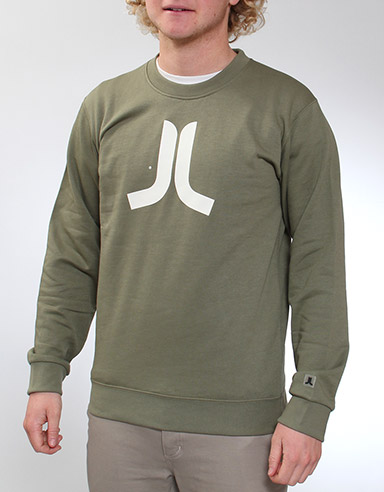 WESC Icon Crew neck sweatshirt - Deep Lichen Green