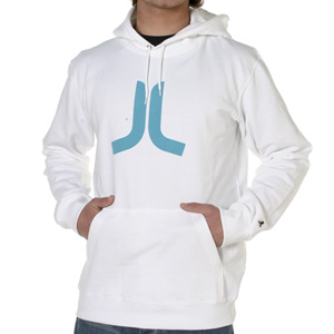 WESC Icon Flock Hoody - White