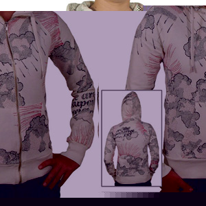 WESC Ladies Clouds Zip hoody