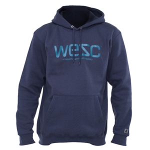 Wesc Mens Mens WeSC Hoody. Blue Atlantic