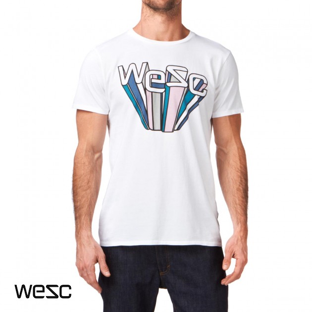 Wesc Mens Wesc Crazy Shade T-Shirt - White