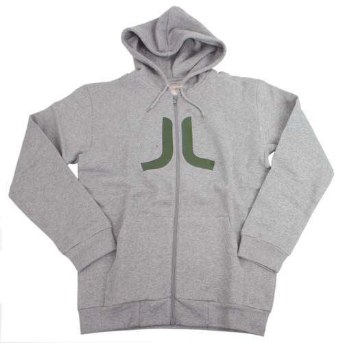 WESC Mens WESC Icon F/zip Hoody 910 Grey Melange