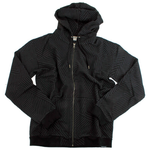WESC Mens WESC Icon Lines F/zip Hoody 999 Black