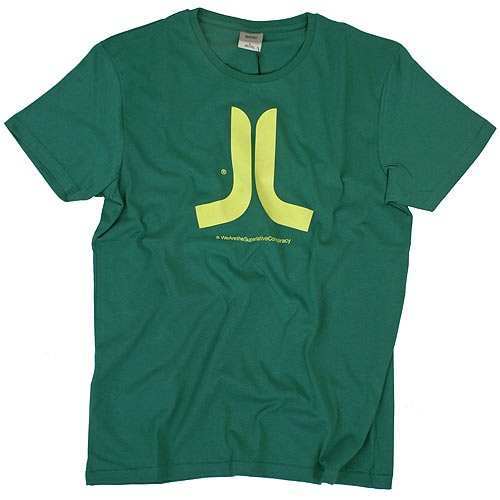 WESC Mens WESC Icon With Text Tee 534 Deep Green