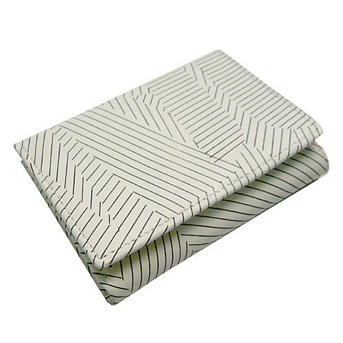 Mens WESC Joakim Leather Wallet 001 White