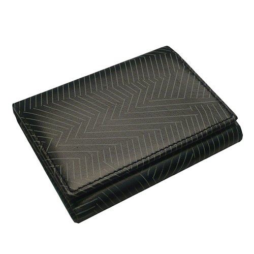 Mens WESC Joakim Leather Wallet Black