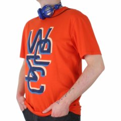 Mens Wesc Overlay 3d Tee Hot Orange