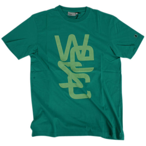 Mens WESC Overlay Soft Ss Tee 226 Candy Green