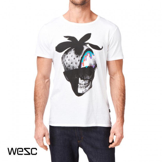 Wesc Mens Wesc Swedish Hangover T-Shirt - White