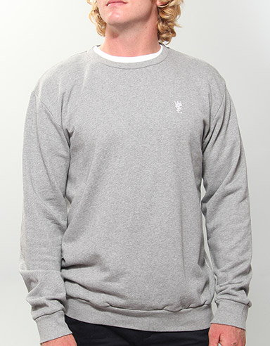 WESC Sylvester Crew neck sweatshirt - Grey Melange