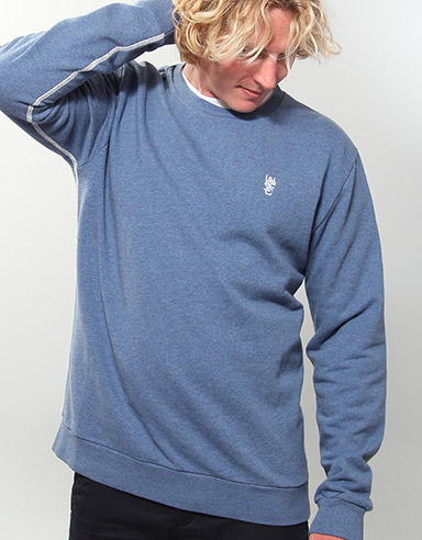 WESC Sylvester Crew neck sweatshirt - Indigo